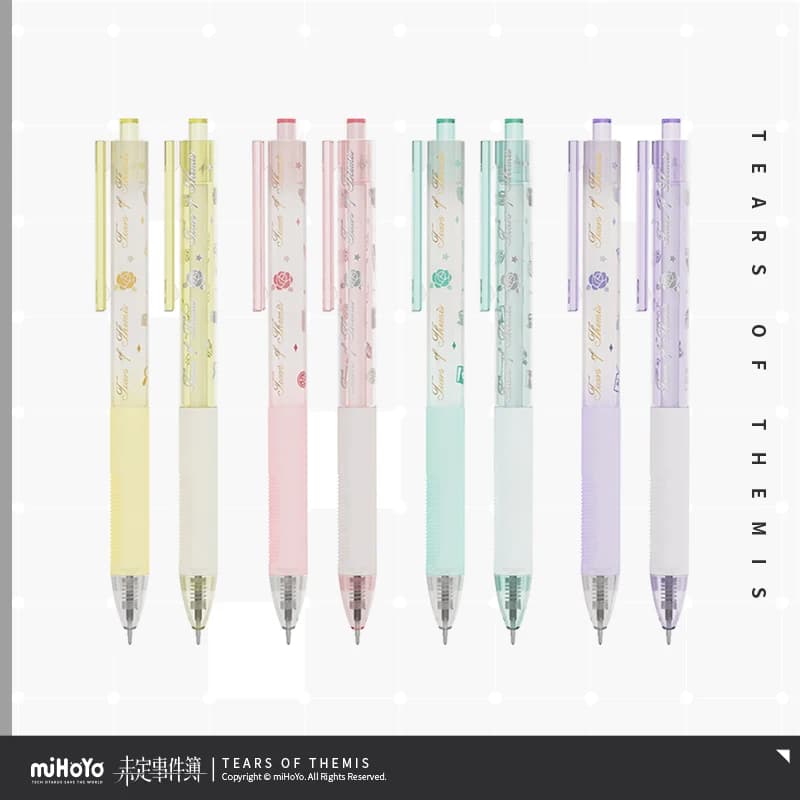 Tears of Themis Official Merch miHoYo Original impression series Set di penne Gel regalo