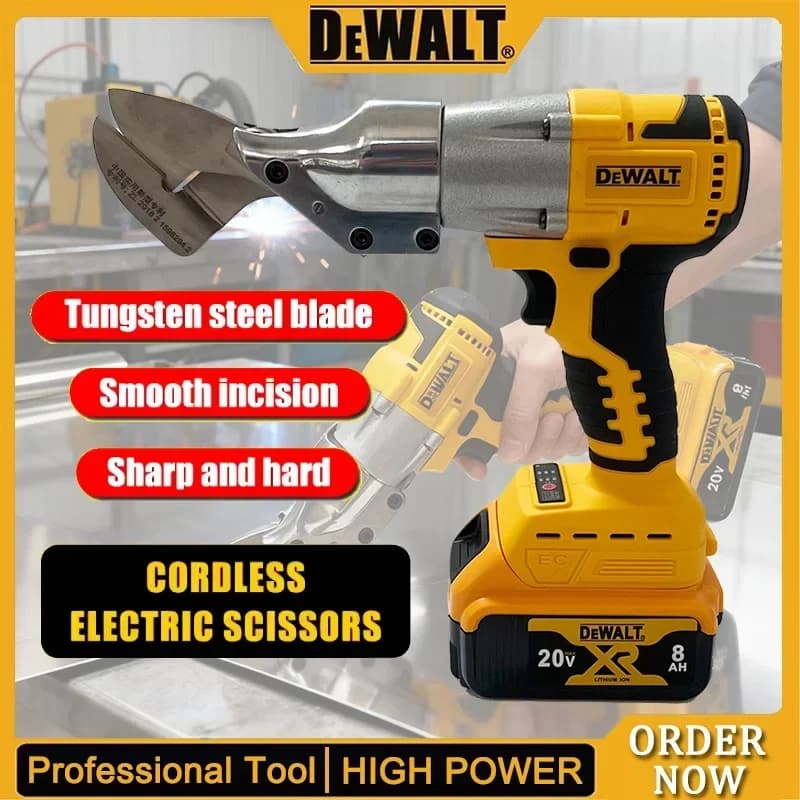 Forbici Elettriche Senza Spazzole Dewalt 500W, Forbici per Lamiera Senza Fili, Utensili Elettrici per Taglio Metalli, Compatibili con Batterie 18V 20V