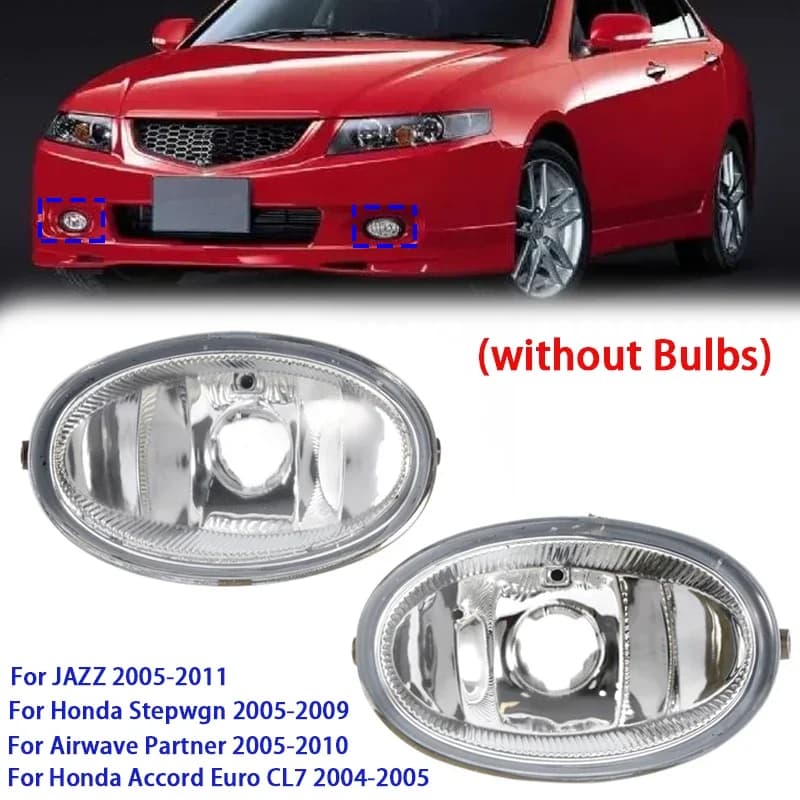 Fendinebbia paraurti anteriore auto per Honda Stepwgn 2005-2009/Accord Euro CL7 2004-2005/Airwave Partner 2005-2010/Jazz 2005-2011