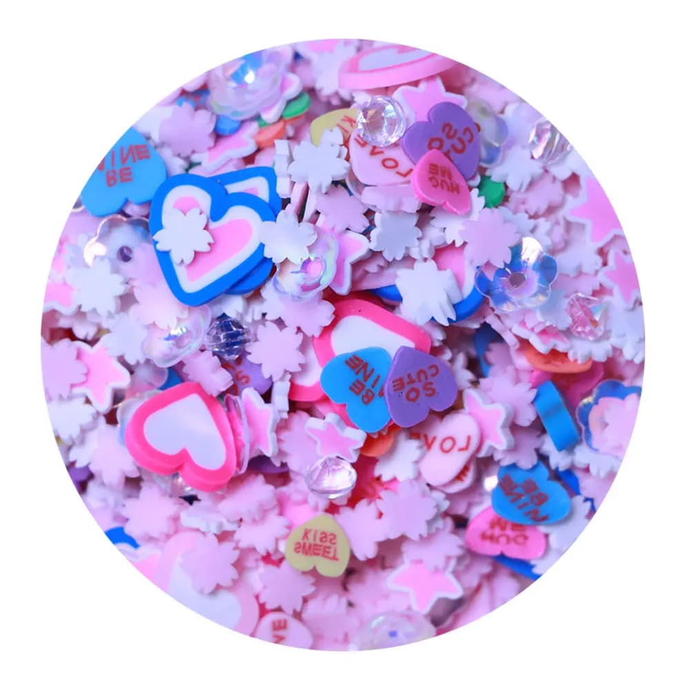 Vendita calda Kawaii Polymer Clay Beads cabochon morbidi per decorazioni per Nail Art Slime fai da te Stuffings Toys