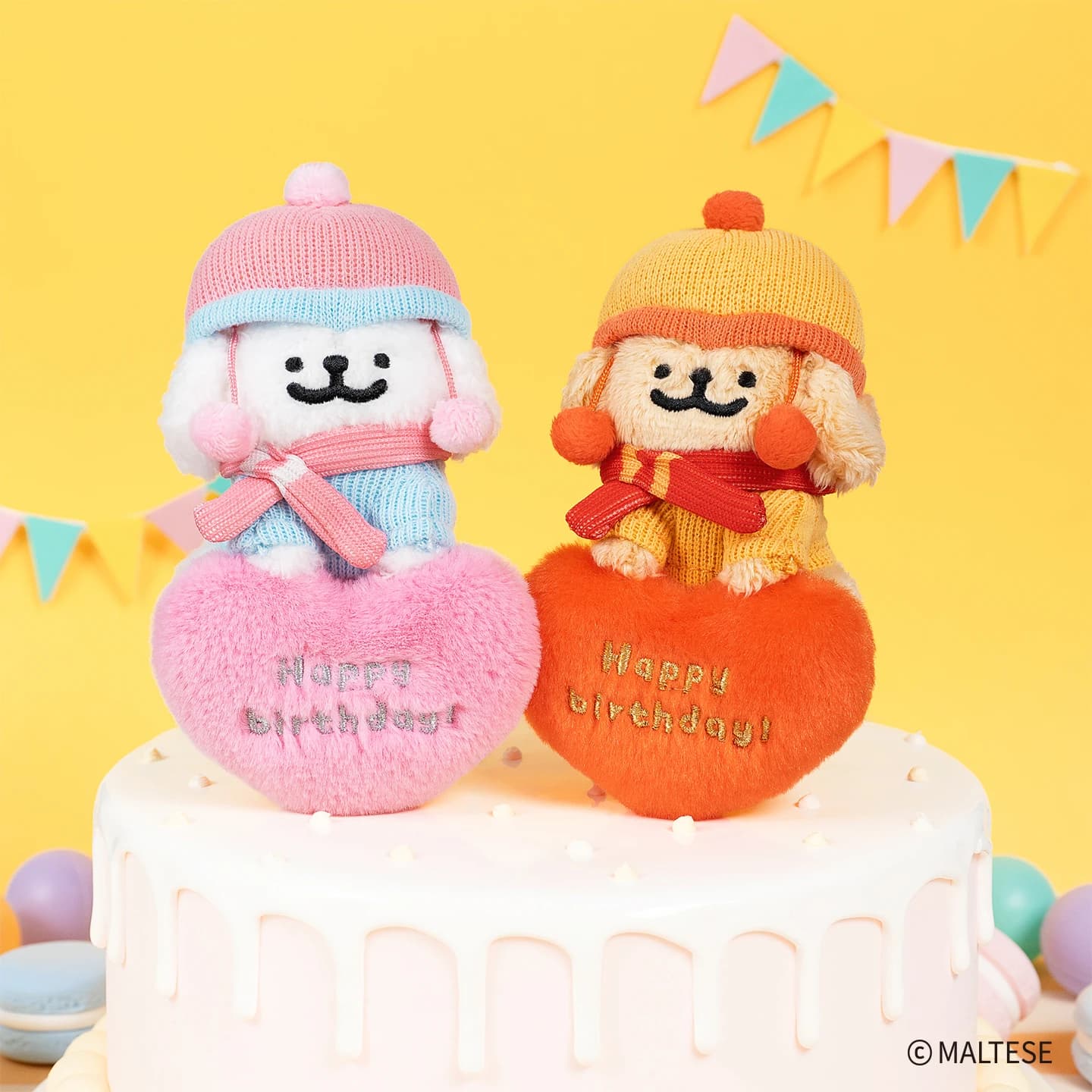 Disponibile autentico serie maltese cartone animato Kawaii soffice figurine bambola zaino portachiavi con ciondolo figura carina regalo di compleanno per coppia