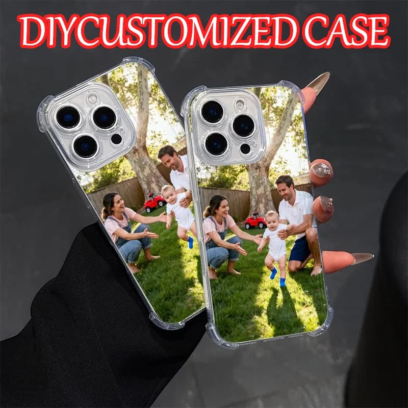DIY iPhone 17 16 15 14 13 12 11 Pro 6 7 8 9 Mini XS Max XR 8 7 Plus Air Customized Photo TPU Softshell Phone Protective Case