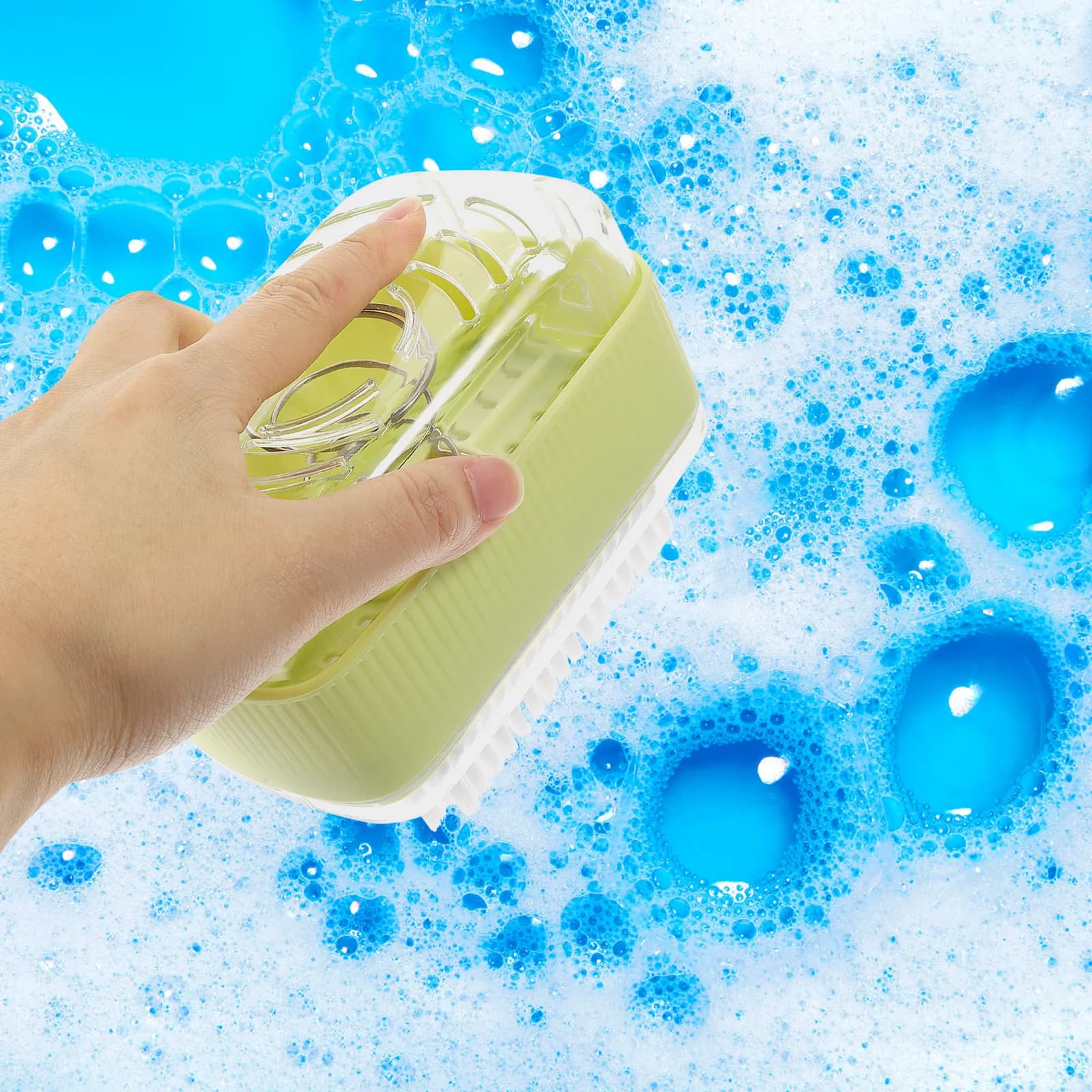 Soap Foaming Box with Brush Roller Multi-Functional Bathroom Soap Holder Travel Storage Container Drainage Holes PP ABS Ps