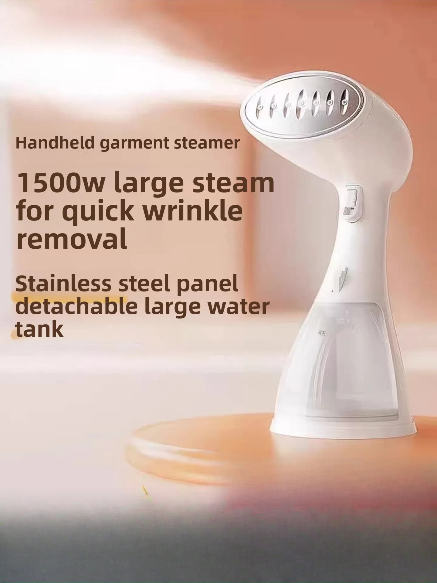Ferro da stiro a vapore portatile, piccolo ferro da stiro a vapore per uso domestico, ferro da stiro elettrico per stirare i vestiti, portatile per dormitori e studenti.