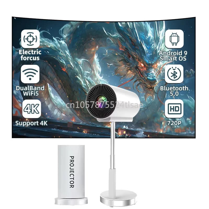 Telefono cellulare intelligente 4K HD con design integrato per vendite calde TS-3 per home office con lo stesso proiettore di sollevamento integrato sullo schermo