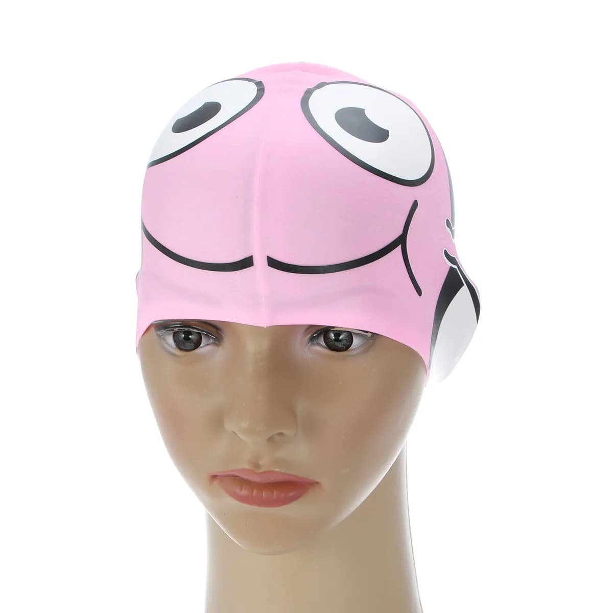 Silicone swim cap for children, fish-shaped design, light and breathable, for boys and girls from 3 to 11 years, protection for children