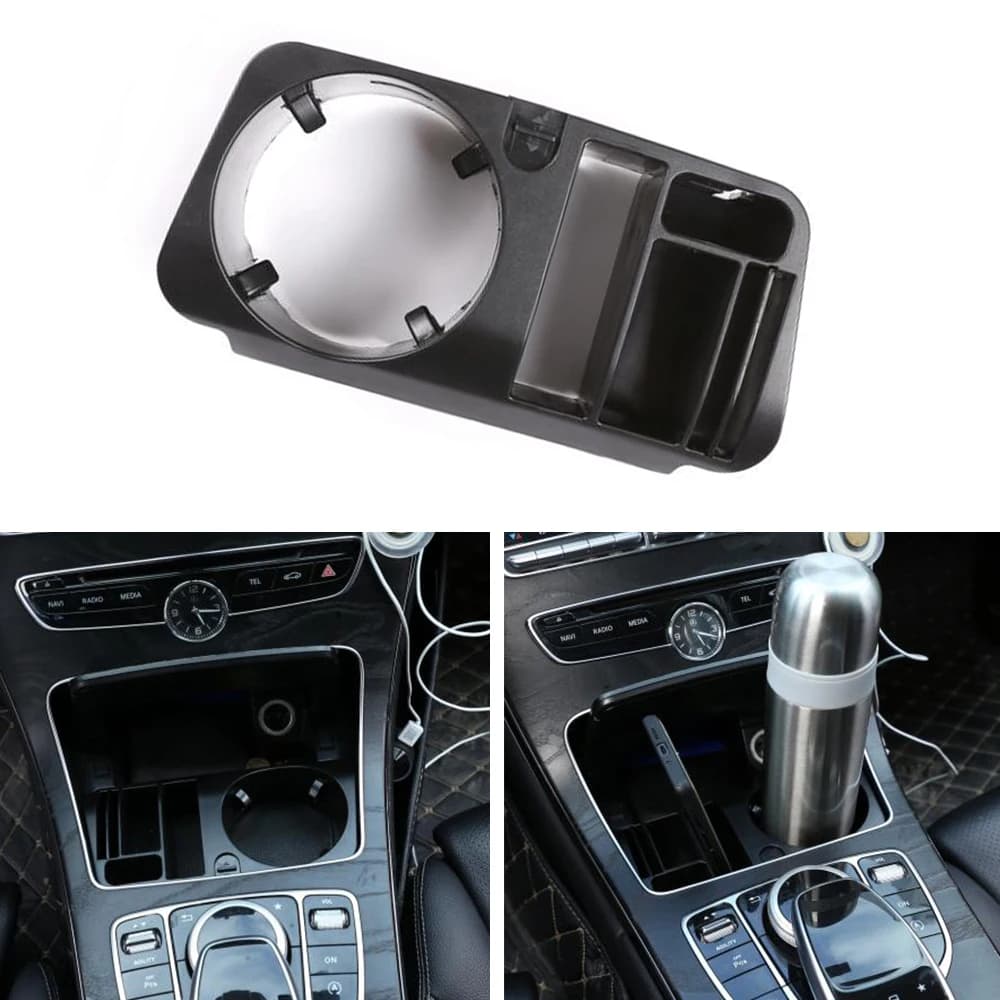 Auto di Plastica Console Centrale Scatola di Immagazzinaggio Portabicchieri Per Mercedes Benz Classe CE GLC W205 X253 W213 S213 C238 Accessori Auto