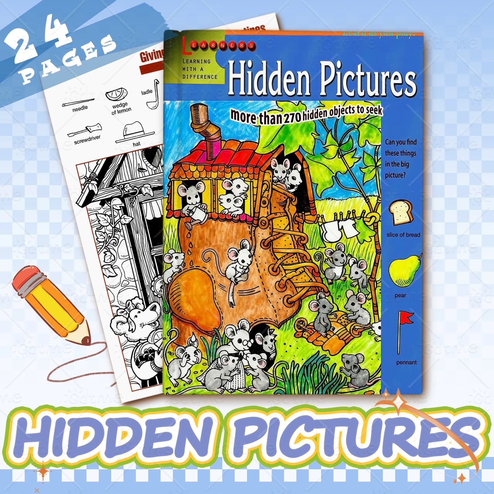 Hidden Pictures Train Concentration Skills Hidden Object Coloring Book Educational Graffiti Painting Drawing Book