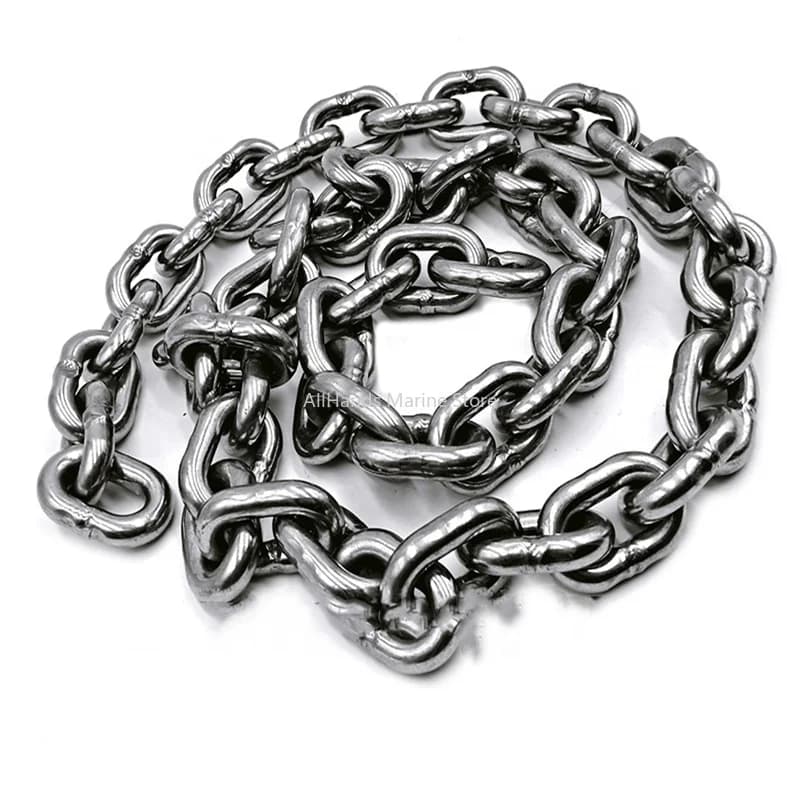 Best Seller Mirror Polished Anchor Chain Marine Hardware 316/304 Stainless Steel Link Anchor Chain For Boats