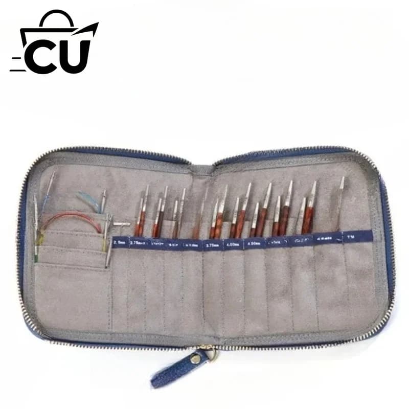 Removable Ring Needle Hand Knitted Needle Circulation Needle Tool Set Ebony Serpentine Camel Bone