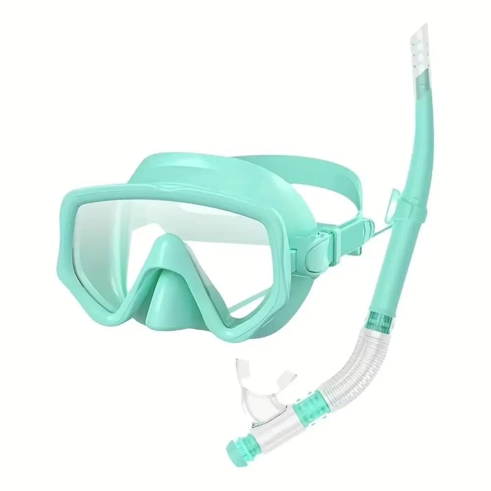 Maschera Subacquea Impermeabile per Snorkeling e Immersioni con Tubo di Respirazione, Set Snorkel Asciutto Sicuro