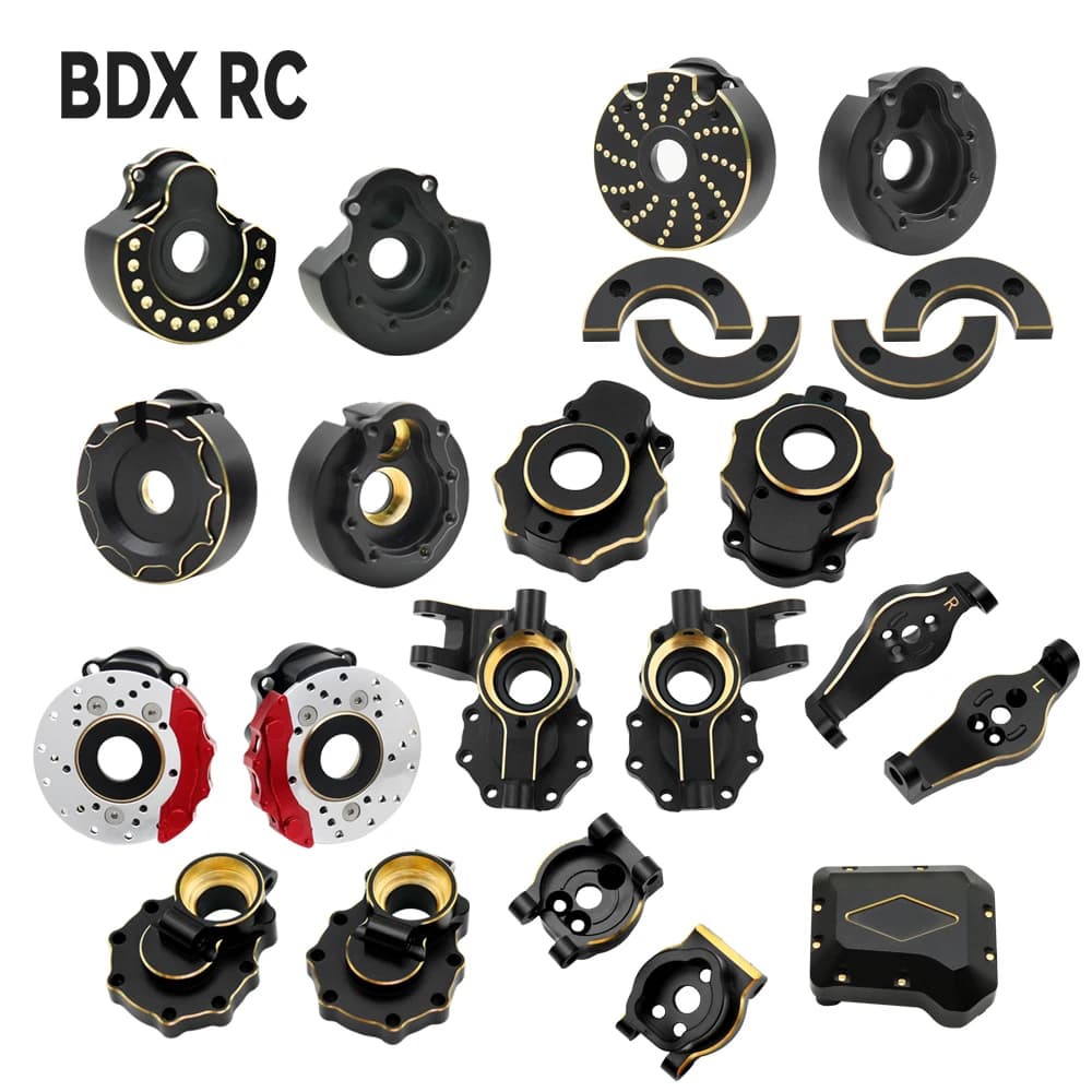 Assal Portal Housing Black Brass Steering Cup C Steering Seats Gear Holder Servo Cover Bracket For 1/10 Trx4 Trx6