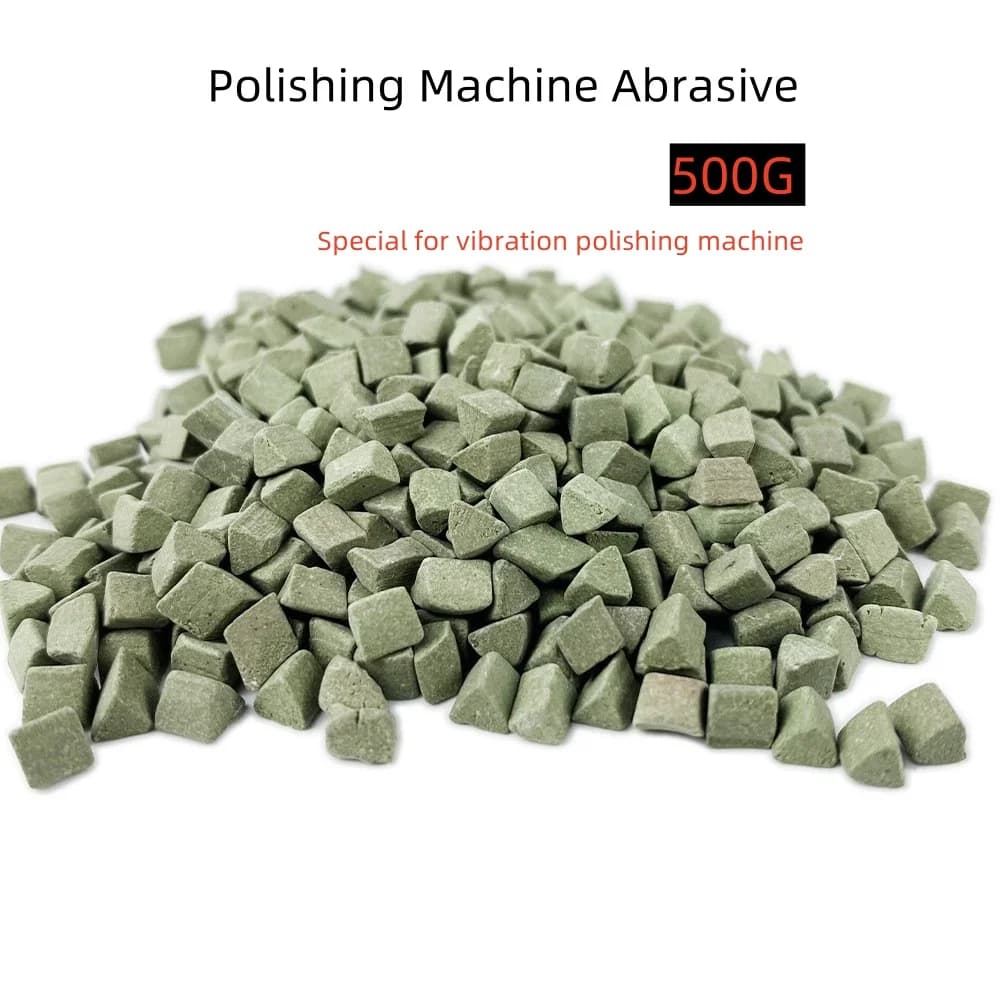 500g Materiale per lucidare gioielli Pietra ceramica Lucidatura Tumbling Media Vibrazione Tumbler Macchina Uso Triangolo di corindone Abrasivo