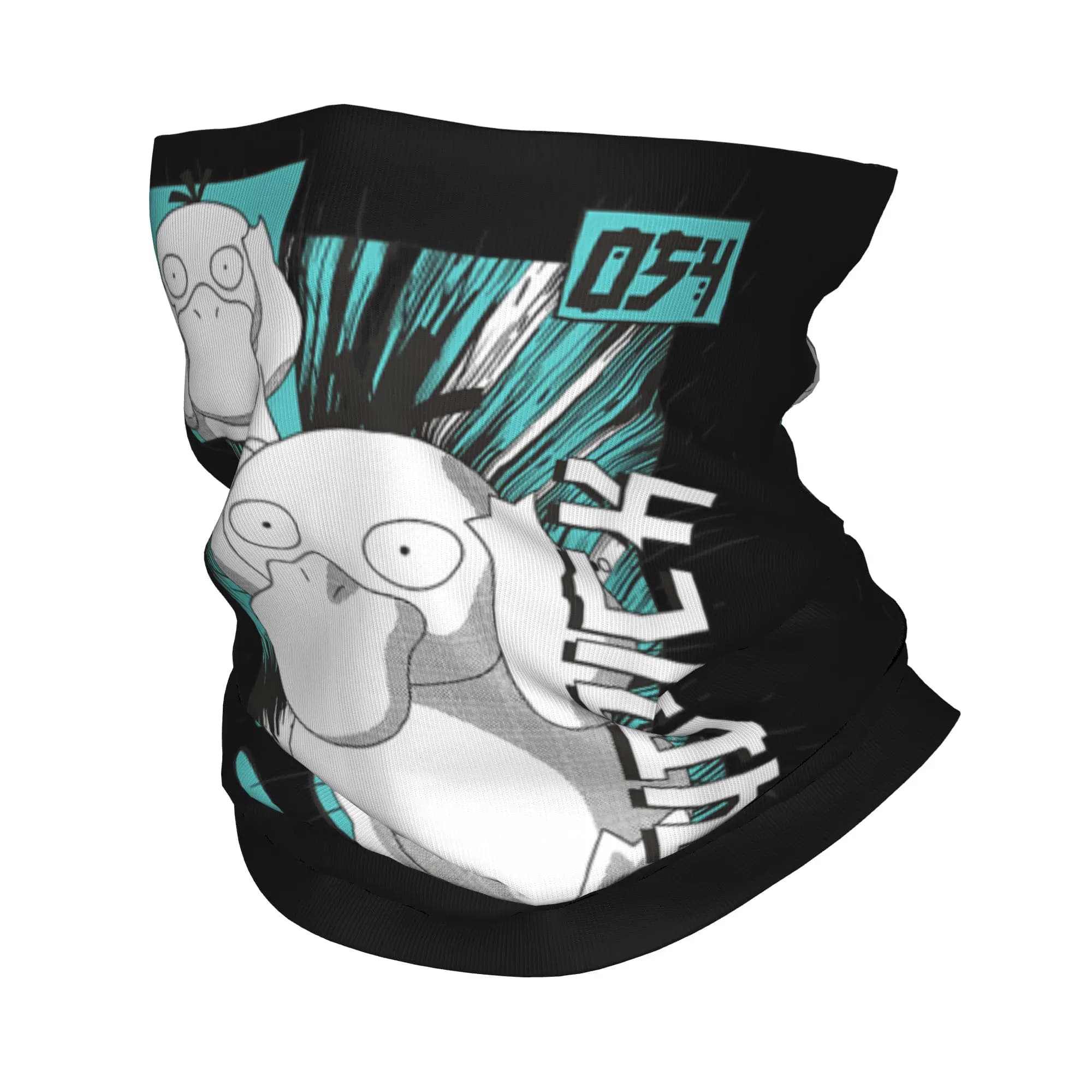 Bandana Pokemoned con Stampa Psyduck, Sciarpa Multifunzione, Maschera per il Viso, Ideale per Pesca, per Uomini e Donne, Lavabile