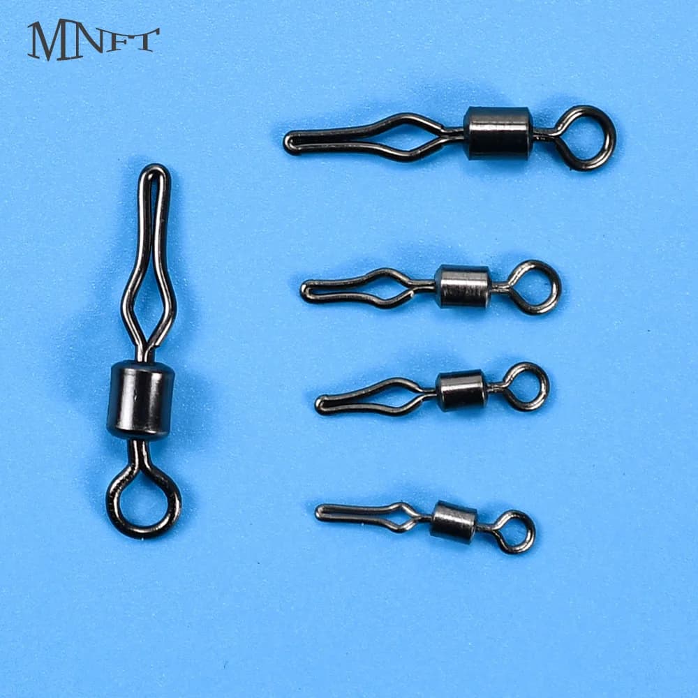 100 pcs Drop Shot Spins Round Spins Line Clip Connector Zavorra Weight Mold Fishing Line Quick Connector Accessories For Fishing