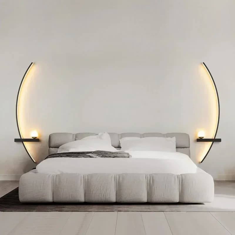 Modern LED Wall Lamps Minimalist Strips Decorative Wall Sconce for Bedroom Bedside Table Living Room Backlights Lamp