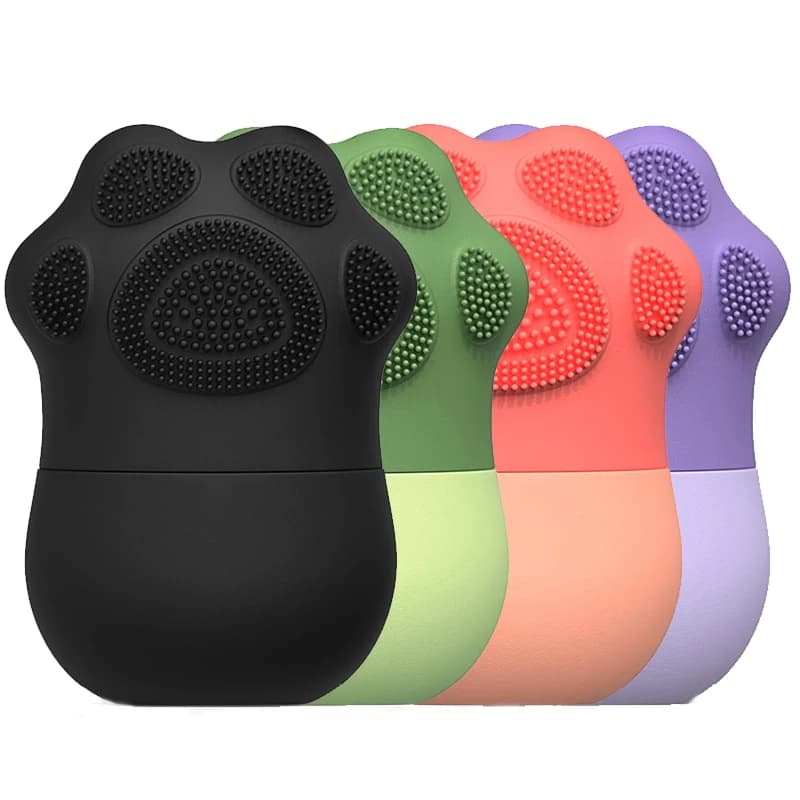 Rullo di ghiaccio per il viso Rullo di ghiaccio in silicone per viso e occhi Sollievo dal gonfiore Stampo per ghiaccio facciale riutilizzabile Strumenti di bellezza per la cura della pelle per le donne