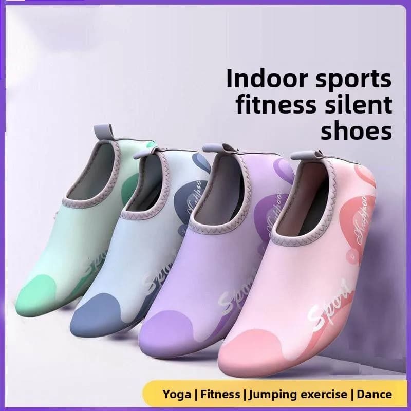 Indoor Running Shoes with Soft Sole Anti-slip, Yoga Mat, Specific for Jogging Ultra Lento, Silent Sports for Home and Interior