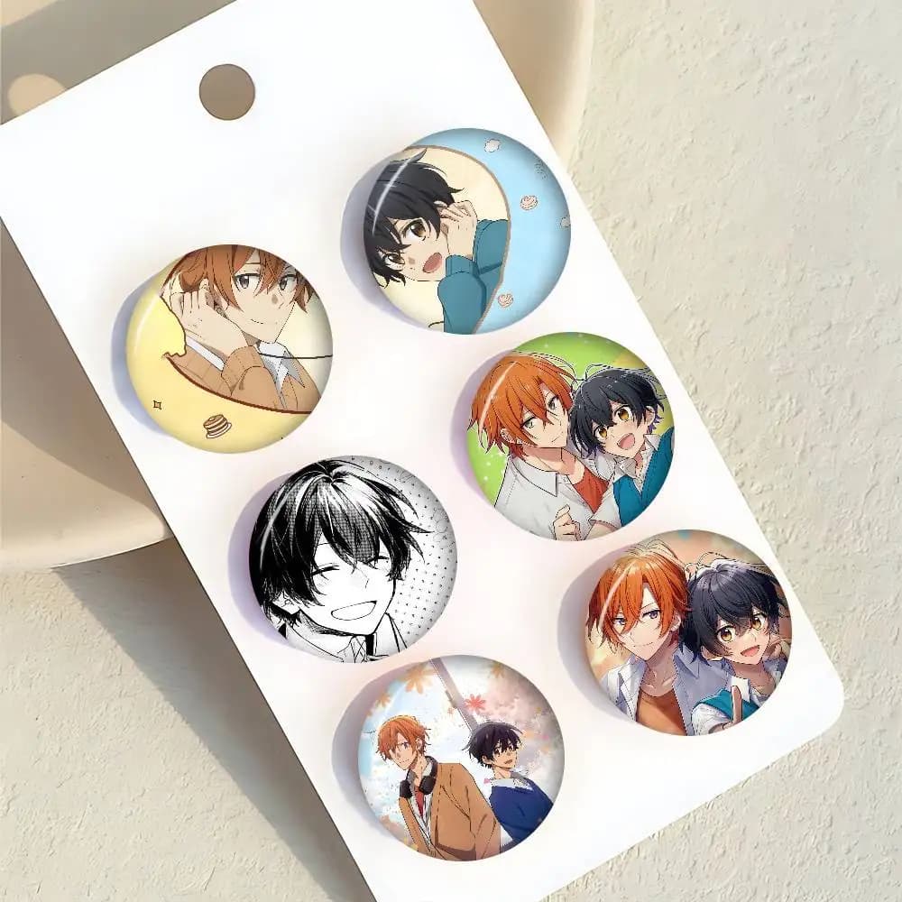 Spilla Anime Sasaki e Miyano, Distintivo Fatto a Mano per Vestiti, Badge Cartoon, Decorazione per Zaino, Accessori Gioiello