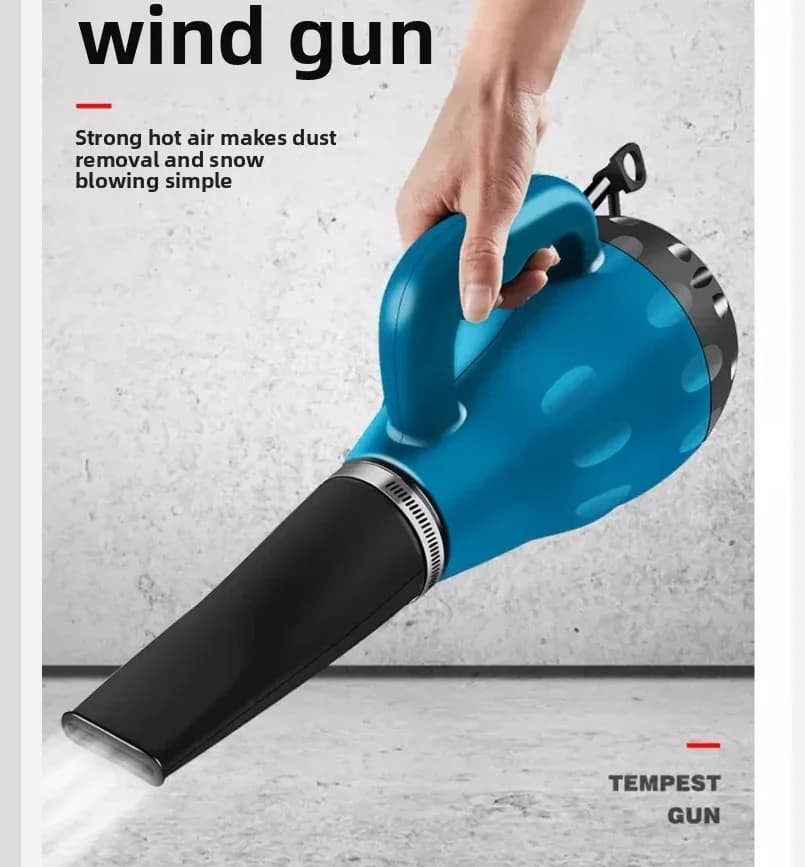 Pistola ad Aria Calda Industriale 220V per Alta Temperatura, Soffiatore per Riscaldamento Pietre, Asciugatura, Rimozione Neve e Acqua, QCB