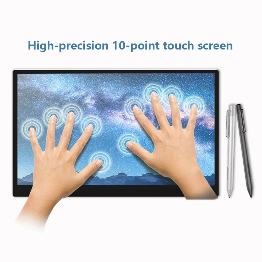 Tavoletta Grafica Creativa da 13 Pollici con Display Portatile da 13.3 Pollici, Schermo Touch Capacitivo e Stilo MPP con Funzione Inclinazione