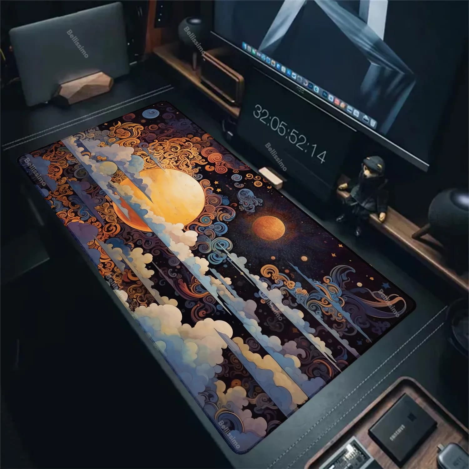 Anime Cartoon Moon Mouse Pad Tappeto per tastiera da gioco per laptop XL Decora tappetino per mouse desktop Accessori per PC Tappetino per scrivania per armadietto per giocatori