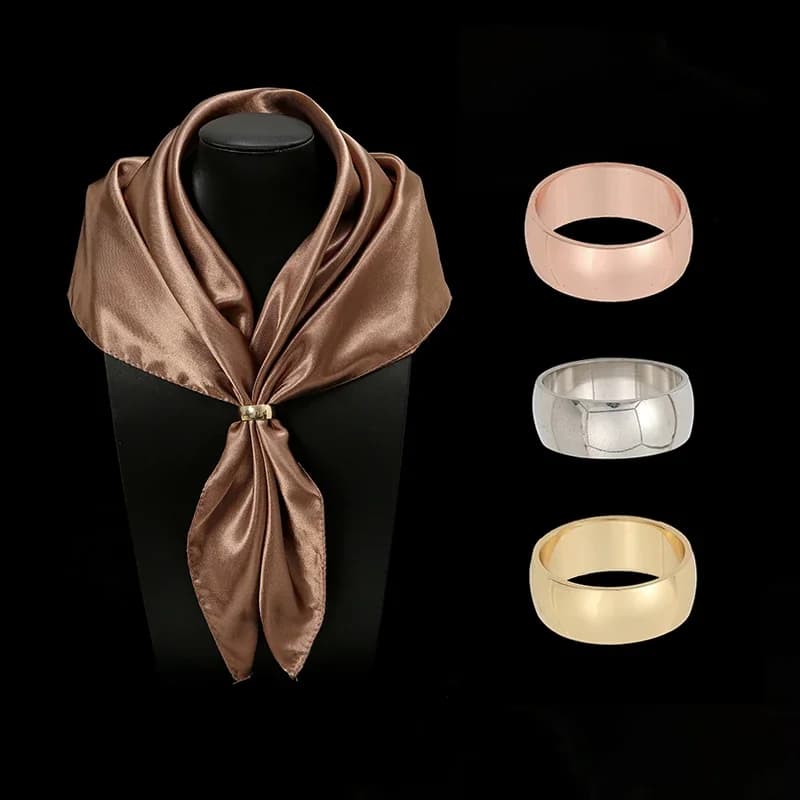 Moda Sciarpa in metallo Fibbia Farfalla Scialle Spilla Sciarpa di seta Anello Spilla Piccola sciarpa Clip Spille Gioielli Regalo Accessori fai da te