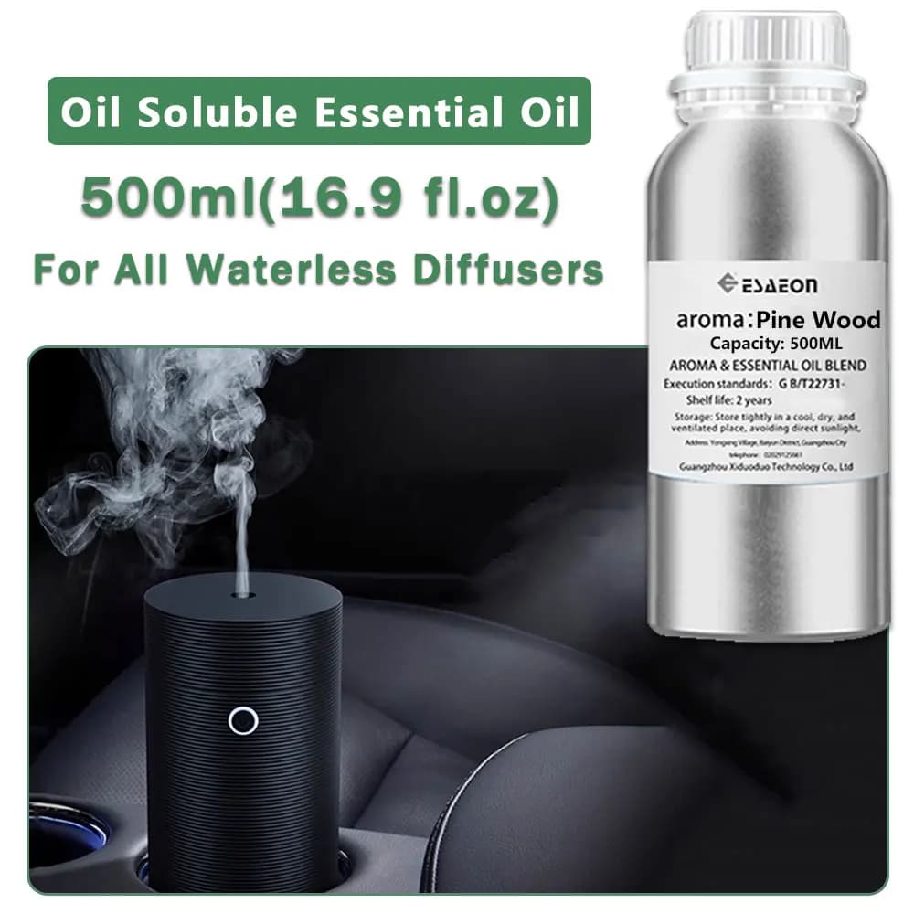 ESAEON Hotel Diffuser Replenishes Essential Oil - For All Waterless Aromatherapy Machines, Pine Wood/Hilton - 500ML (16.9 fl.oz)