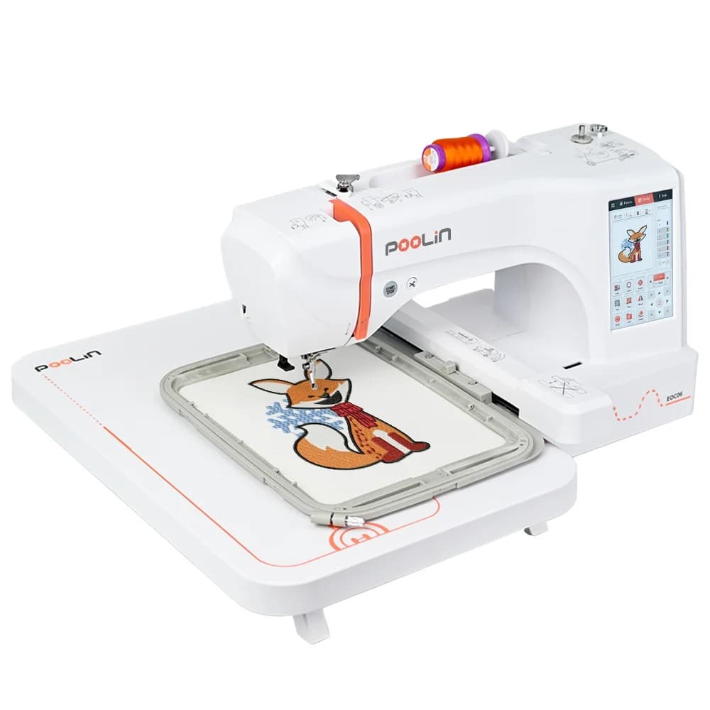 POOLIN EOC06 Macchina da Ricamo Multifunzionale Domestica a Ago Singolo Personalizzabile OEM Economica all'Ingrosso