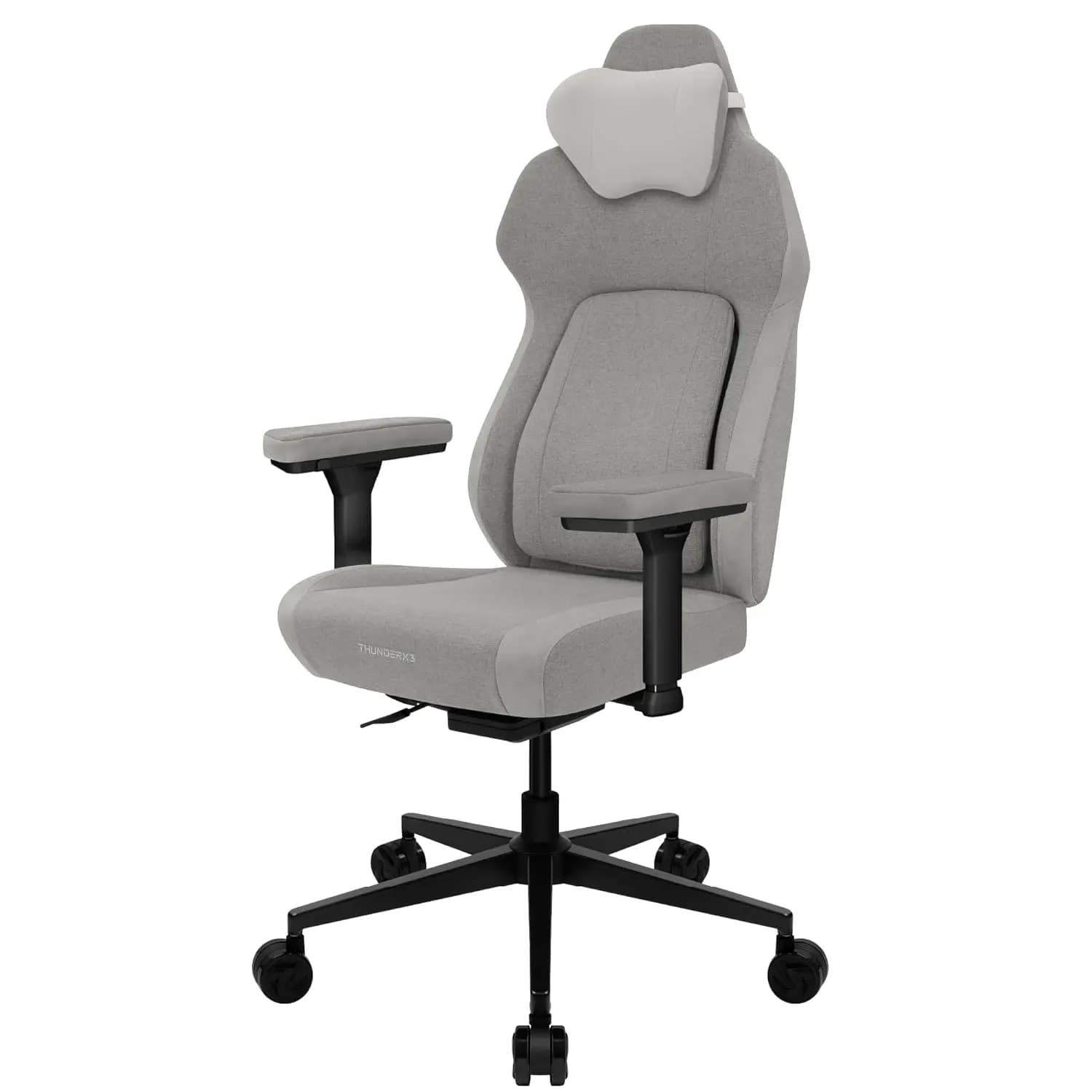 Sedia da Gaming Grigio Chiaro – Sedia da Ufficio Ergonomica, Supporto Lombare Automatico, Meccanismo Sincronizzato, Personalizzabile