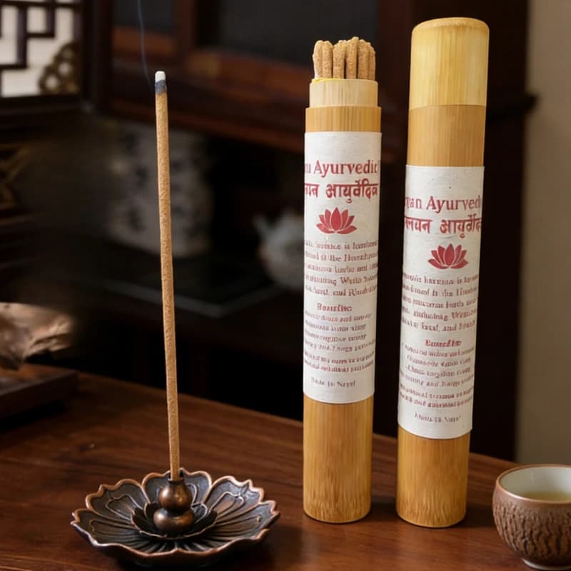 Bastoncini d'Incenso Artigianali in Stile Tibetano con Materie Prime dell'Himalaya per Tempio, Studio, Meditazione, Favorisce il Sonno, Elimina gli Odori