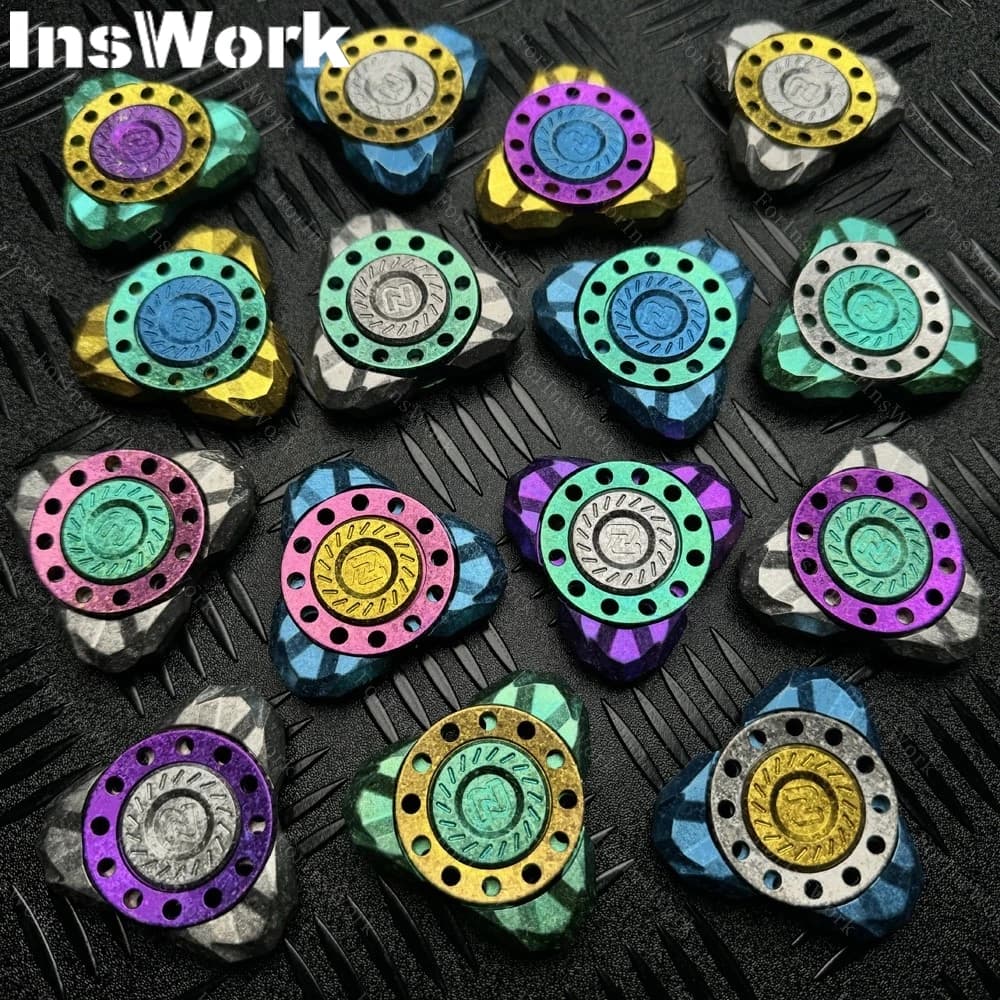 MCZHI Linkage Ghost Star Ice Crystal Titanium Limited Edition Fidget Spinner Adults Stress Relief Toy