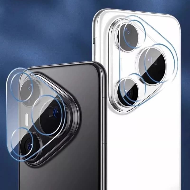 2PCS Adesivo posteriore in vetro temperato per Huawei Pura 80 70 Pro Plus P60 P80Ultra P70Ultra 3D Protezioni per lenti della fotocamera