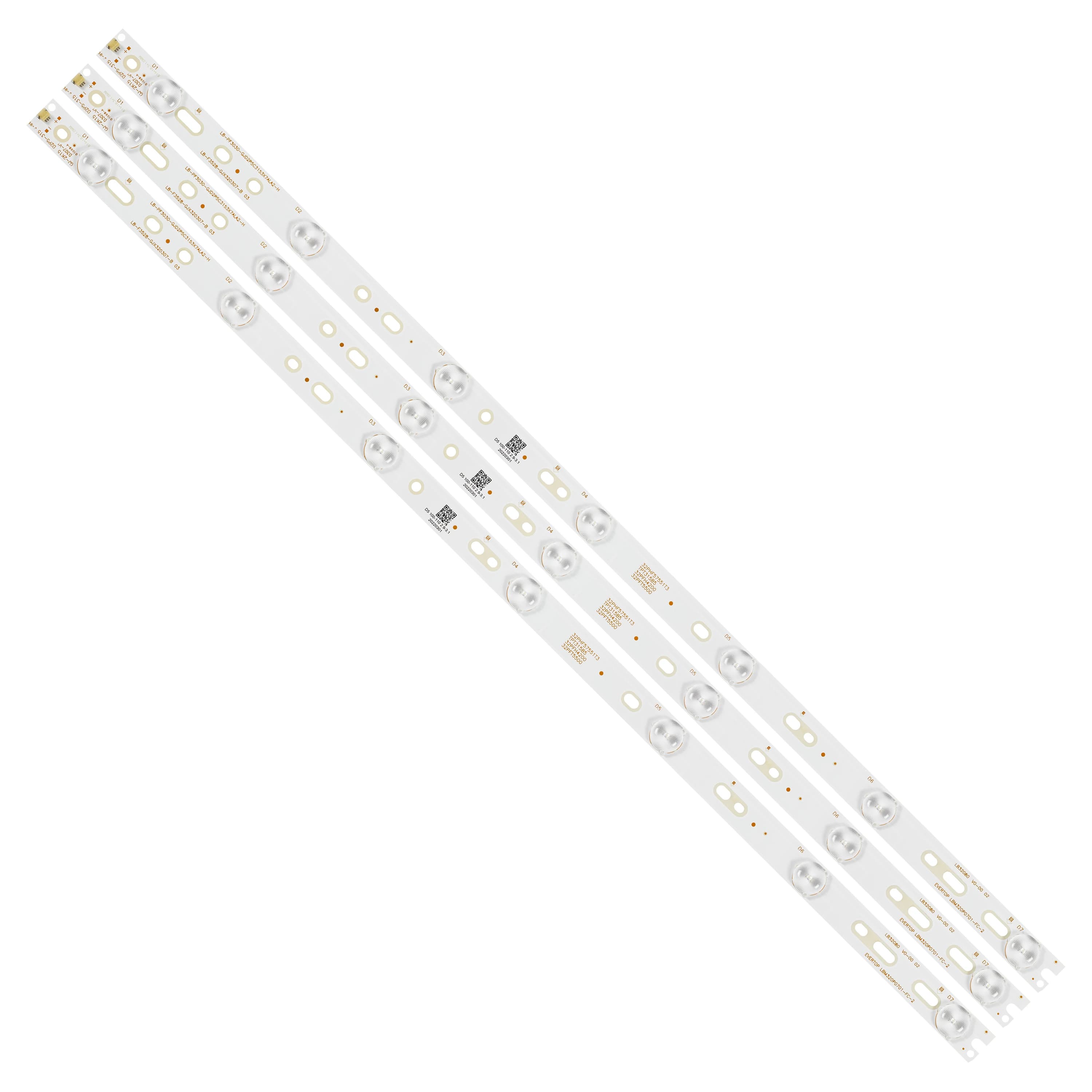 Striscia LED per 32PFT5500 LB-PF3030-GJD2P53153X7AHV2-B GJ-2K15 D2P5-315 D307-V1 LB-F3528-GJX320307-B LB32066 V0_01 LB32080 V-003