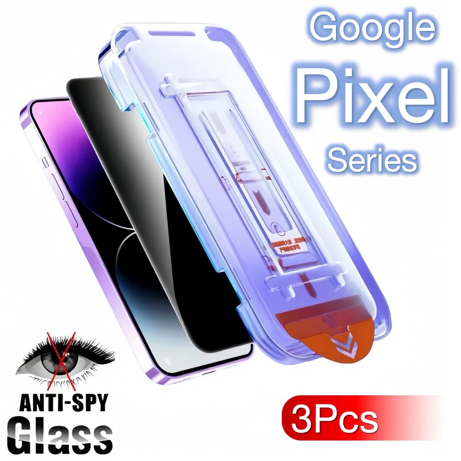 3 pezzi per Google Pixel 10 9 Pro XL 8A 8 7 7a 5G protezione schermo anti-peeping accessori in vetro temperato senza polvere kit facile