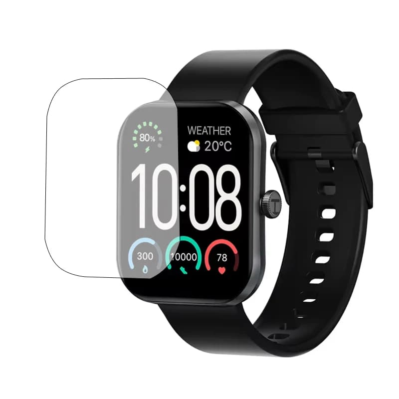 5 pcs soft and transparent TPU protective film for Haylou Watch S6, display screen protection, smartwatch protection accessories