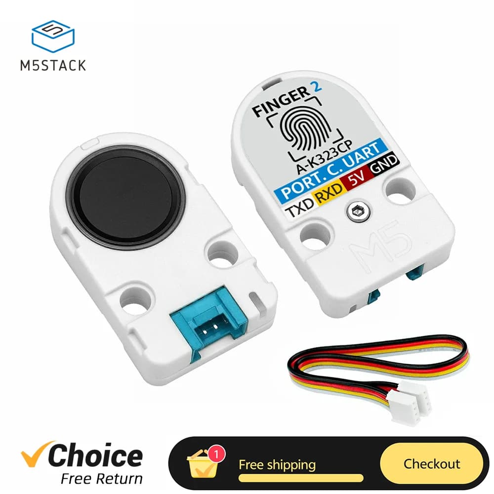 M5Stack Sensore di riconoscimento impronte digitali2 Controller STM32 Interfaccia UART per serrature intelligenti Kit di sviluppo progetti fai-da-te