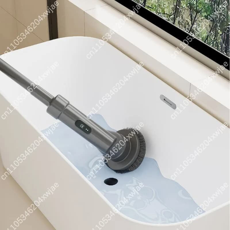 Spazzola elettrica retrattile per lavare i piatti, spazzola per lavare i piatti, gap in vetro, spazzola per pulire la cucina, WC elettrico