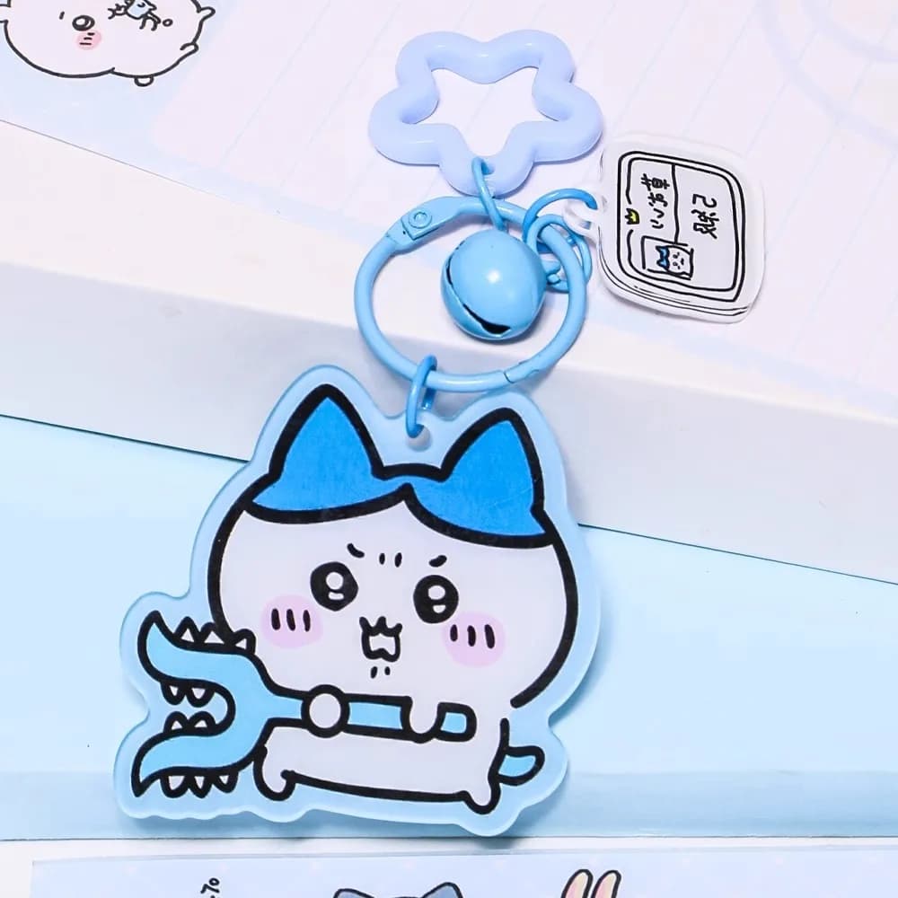 Kawaii Anime Chiikawa Portachiavi Cartoon Hachiware Usagi Chiikawa Acrilico Portachiavi Ciondolo Zaino Regali creativi