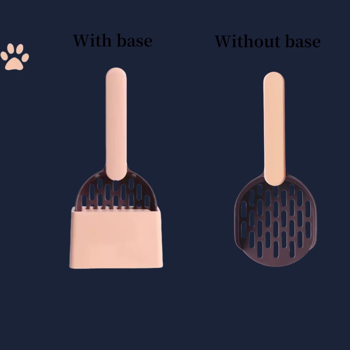 Plastic Cat Litter Shovel With Base Self Cleaning Cat Litter Box Shovel Kitten Toilet Clean Tools Cat Supplies