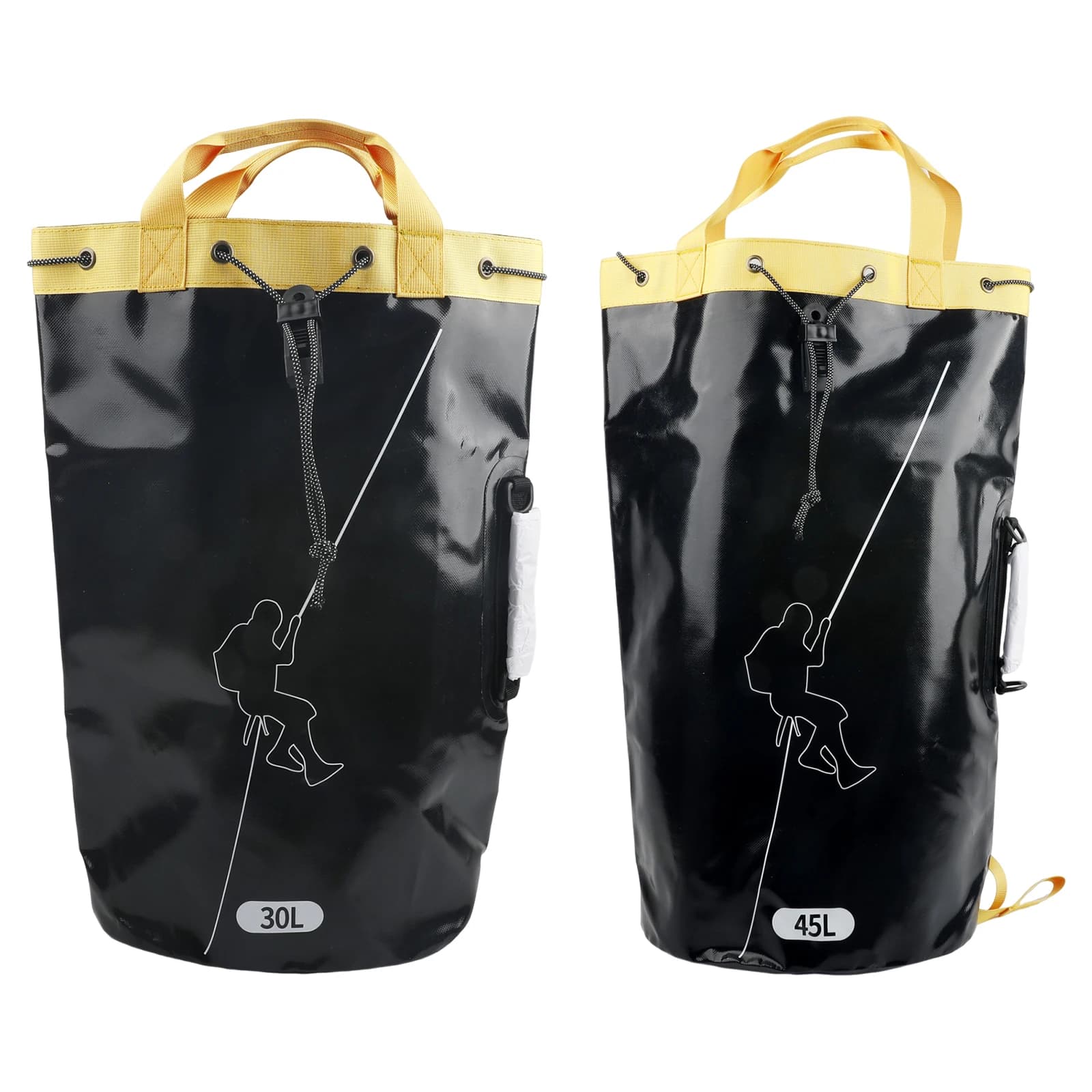 Outdoor Climbing Rope Bag Drainable Thicken Rescue Gear Bag Large Capacity Rock Climbing Backpack For Exploration/Caving Explore