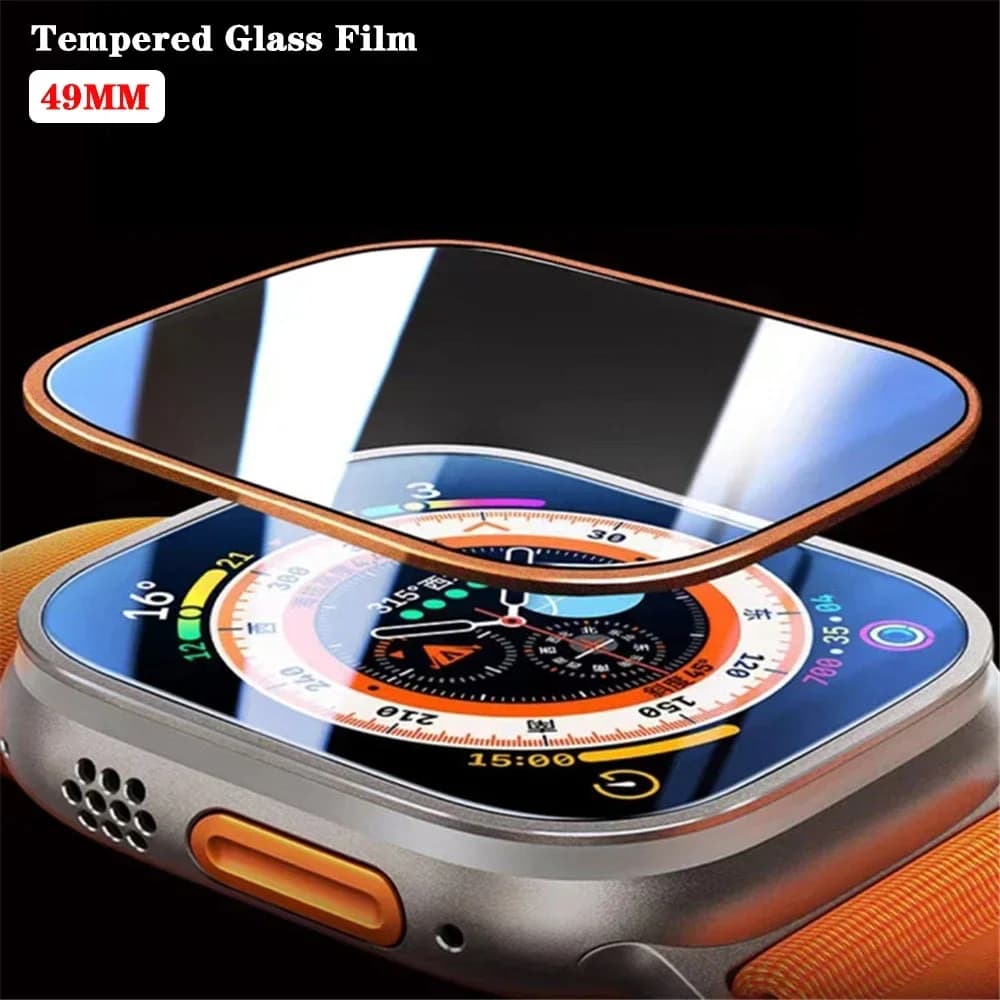 Tempered Glass Film for Apple Watch Ultra 2 49 mm Screen Protector Series Anti-scratch Accessories for 49 mm smart iwatch strap