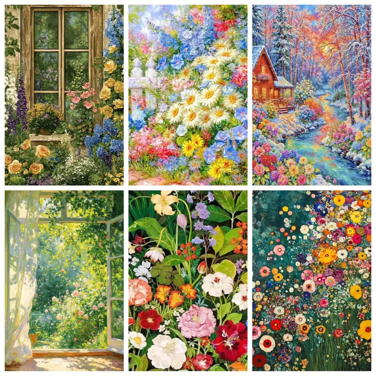 Diamond Painting Dream Garden Full Square Round Diamond Painting Home Living Room Bedroom Bar Aesthetic Decor Gift