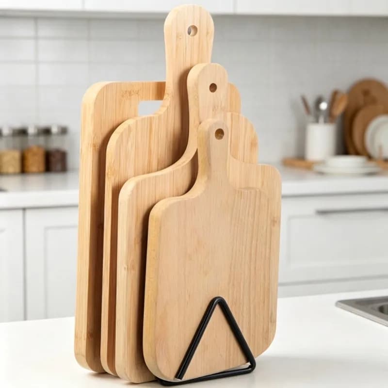 Metal Cutting Board Storage Rack Multifunctional Countertop Cutting Board Holder Waterproof Rust-Resistant Kitchen Accessories