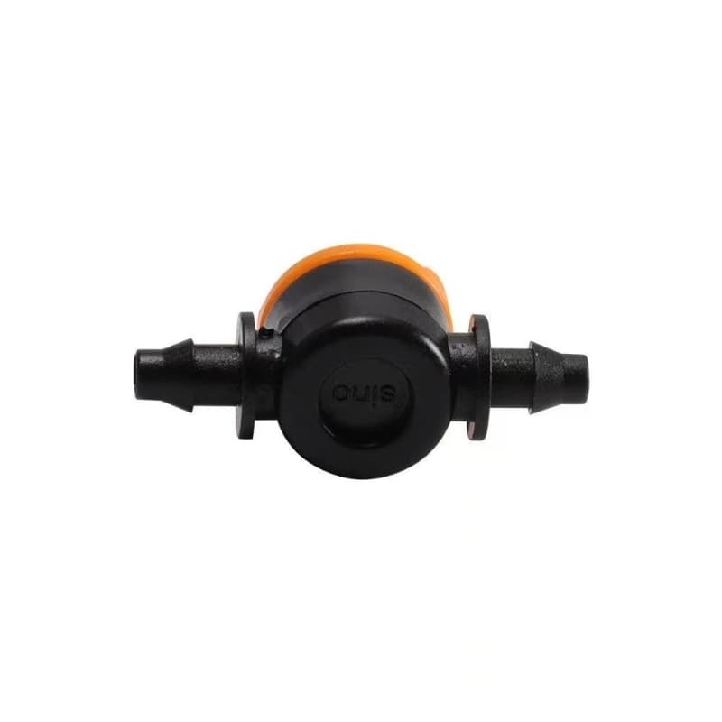 100Pcs 1/4'' Barbed Mini Valve Garden Tap Barb Connectors For 4/7mm Hose Irrigation Barbed Water Flow Control Valve Garden
