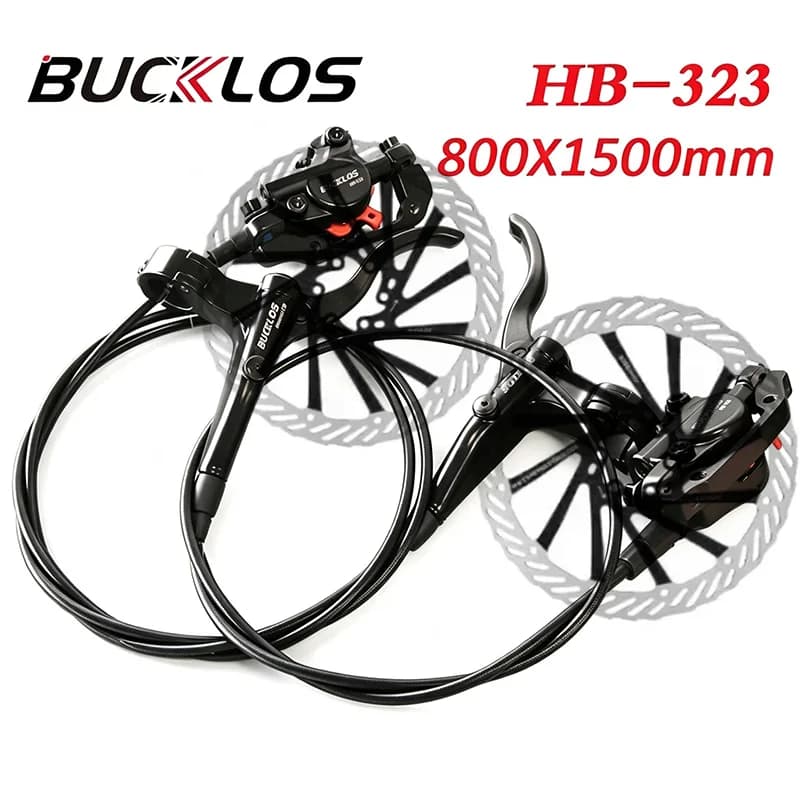 Set Freni a Disco Idraulici per Bici, Freno a Disco Flottante a Pressione Olio 800/1500mm, Freni Idraulici per Mountain Bike, Pinza/Leva