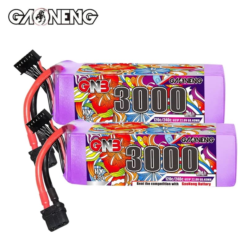 Batteria originale GNB HV 6S 22.8V 3000mAh 120C/240C Lipo per FPV Drone Quadcopter elicottero RC auto barca parti batteria 22.8V