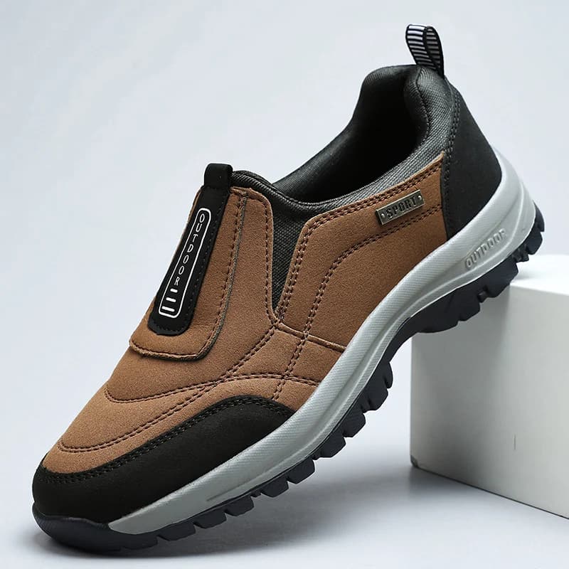 New Leather Men's Loafers Luxury Men Casual Shoes Fashion Lightweight Hiking Shoes Breathable Men's Shoes Handmade Flat Shoes