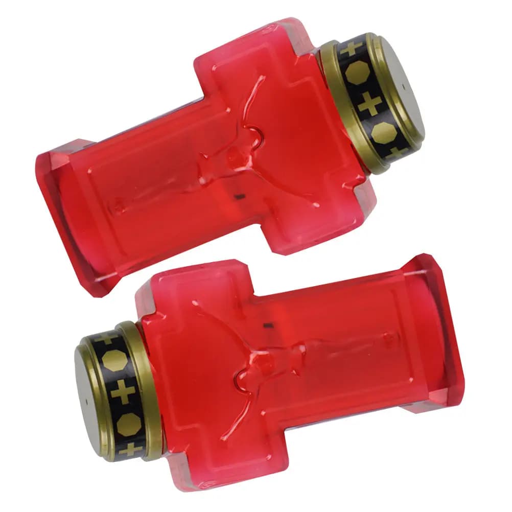 2 Candele LED Elettroniche Senza Fiamma con Design a Croce, Luci Religiose per Decorazioni Domestiche, Preghiera, Chiesa, Illuminazione Natalizia