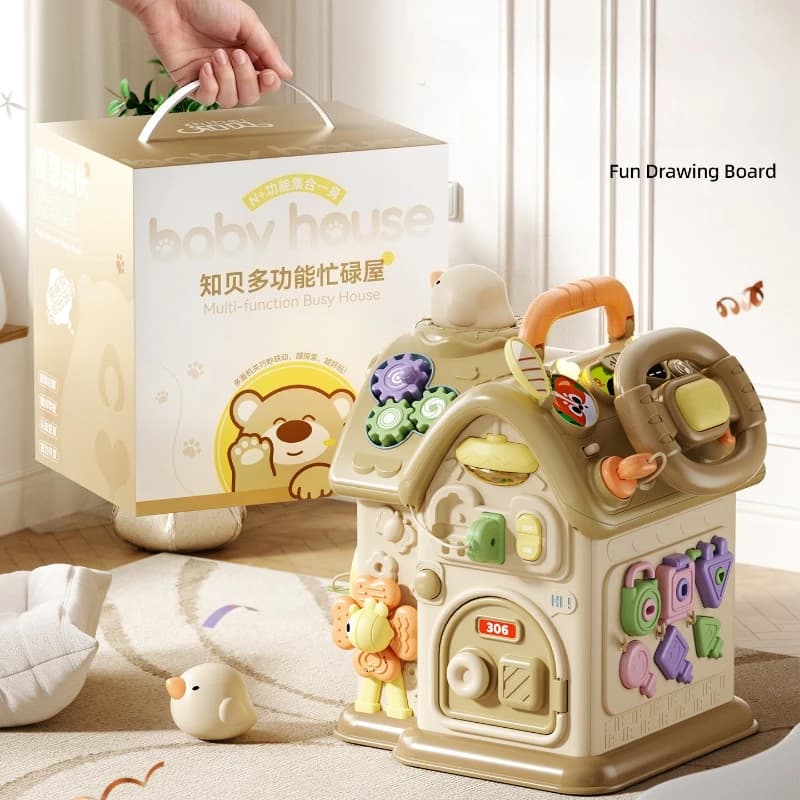 Childrens Montessori Early Education Training Multi Dimensional Multi Functional Busy House Baby Educational Toys Birthday Gift